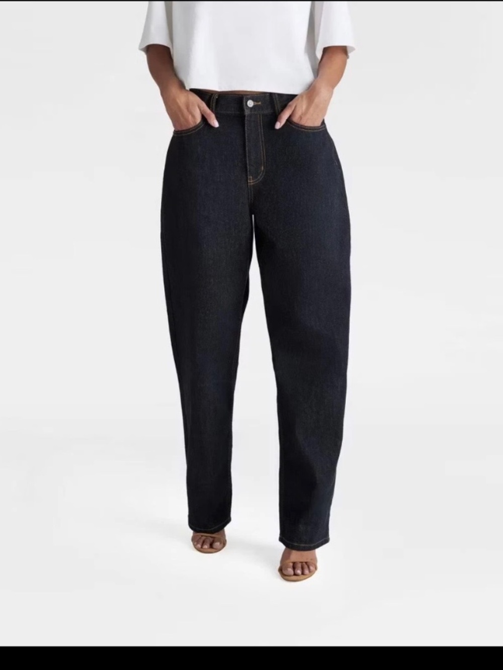 KBB By KAHLANA Barrel Leg Jeans SZ 8